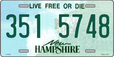 NH license plate 3515748