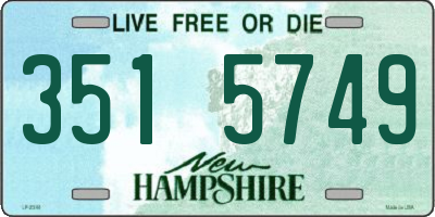NH license plate 3515749