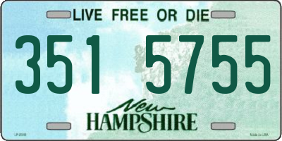 NH license plate 3515755