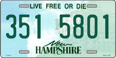 NH license plate 3515801