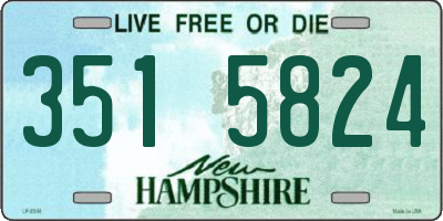 NH license plate 3515824