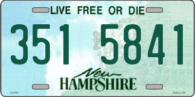 NH license plate 3515841
