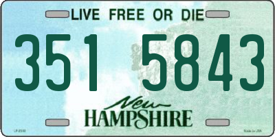 NH license plate 3515843