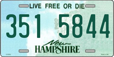 NH license plate 3515844