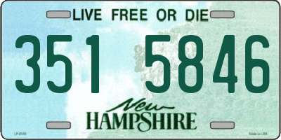 NH license plate 3515846