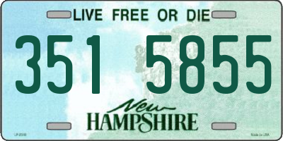 NH license plate 3515855
