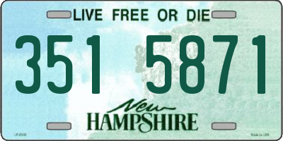 NH license plate 3515871