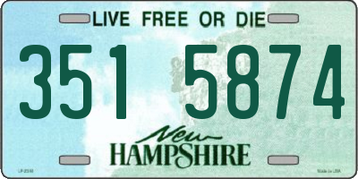 NH license plate 3515874