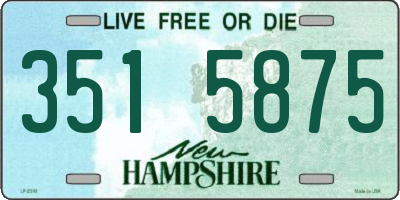NH license plate 3515875