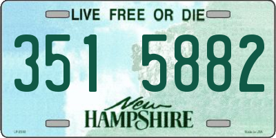 NH license plate 3515882