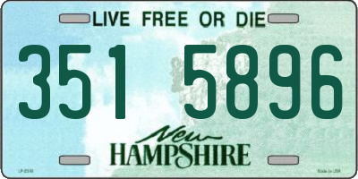 NH license plate 3515896