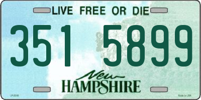 NH license plate 3515899