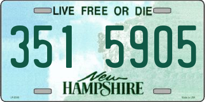 NH license plate 3515905