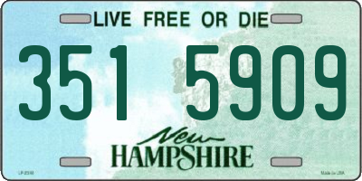 NH license plate 3515909