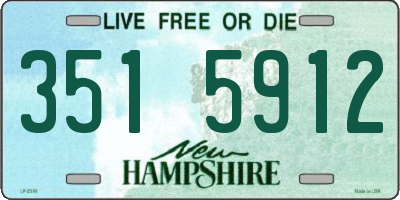 NH license plate 3515912