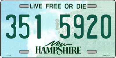 NH license plate 3515920