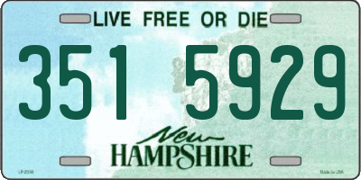 NH license plate 3515929
