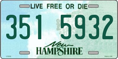 NH license plate 3515932