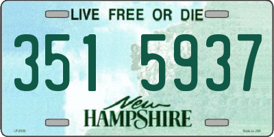 NH license plate 3515937