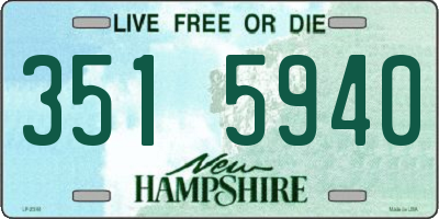 NH license plate 3515940