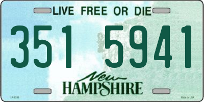 NH license plate 3515941