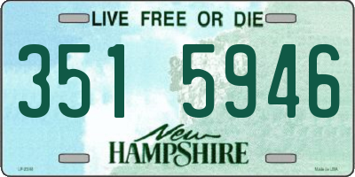 NH license plate 3515946