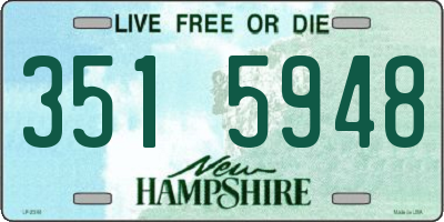 NH license plate 3515948