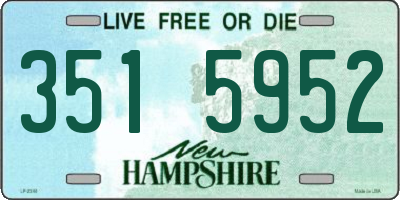 NH license plate 3515952