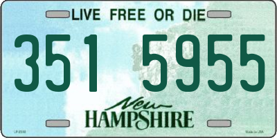 NH license plate 3515955