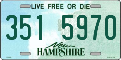 NH license plate 3515970