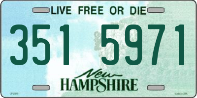 NH license plate 3515971