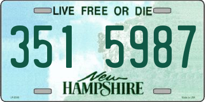 NH license plate 3515987