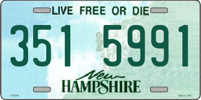 NH license plate 3515991