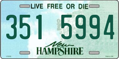 NH license plate 3515994