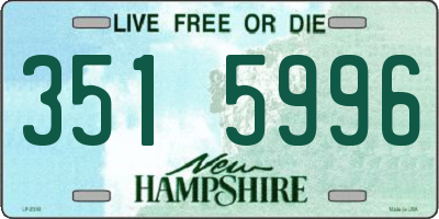 NH license plate 3515996