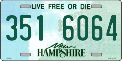NH license plate 3516064
