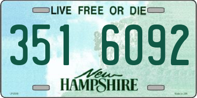 NH license plate 3516092