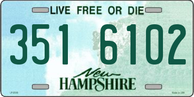 NH license plate 3516102