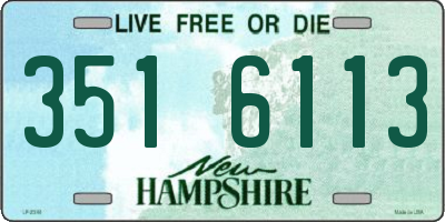 NH license plate 3516113