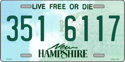 NH license plate 3516117