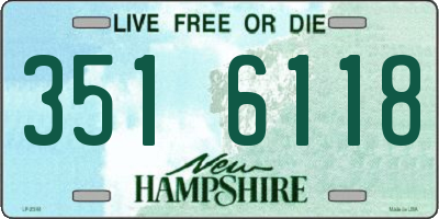 NH license plate 3516118