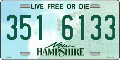 NH license plate 3516133