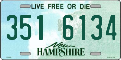 NH license plate 3516134
