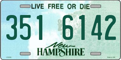 NH license plate 3516142