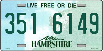 NH license plate 3516149