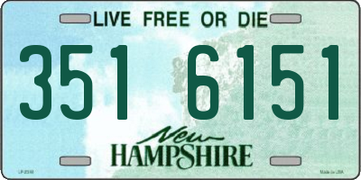 NH license plate 3516151