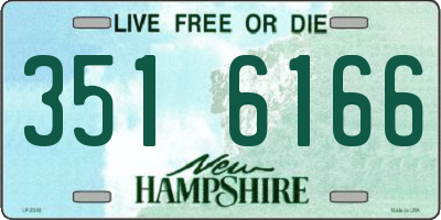 NH license plate 3516166