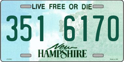 NH license plate 3516170