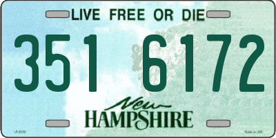 NH license plate 3516172