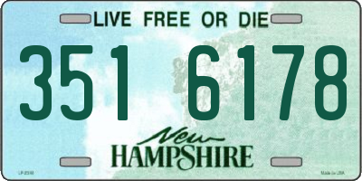 NH license plate 3516178